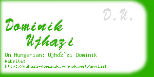 dominik ujhazi business card